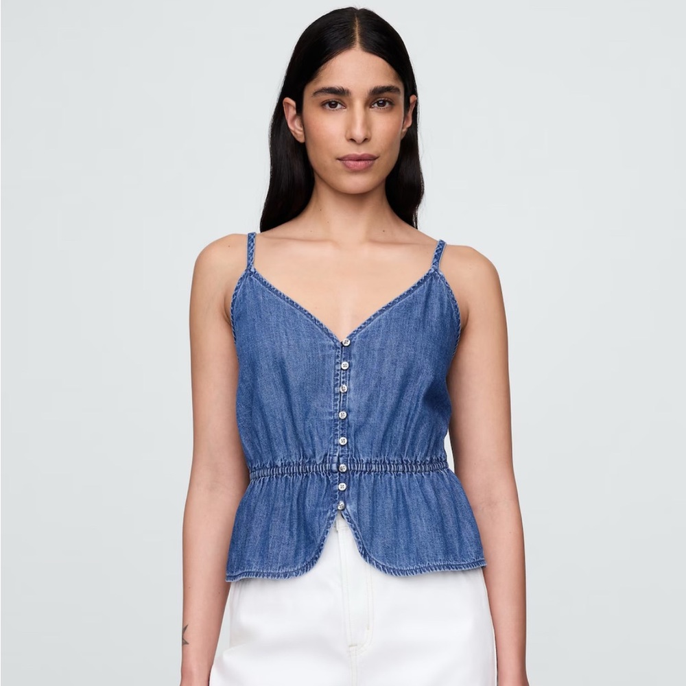 GAP Denim Peplum Cami